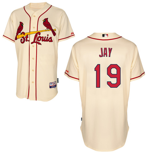 Jon Jay #19 MLB Jersey-St Louis Cardinals Men's Authentic Alternate Cool Base Baseball Jersey